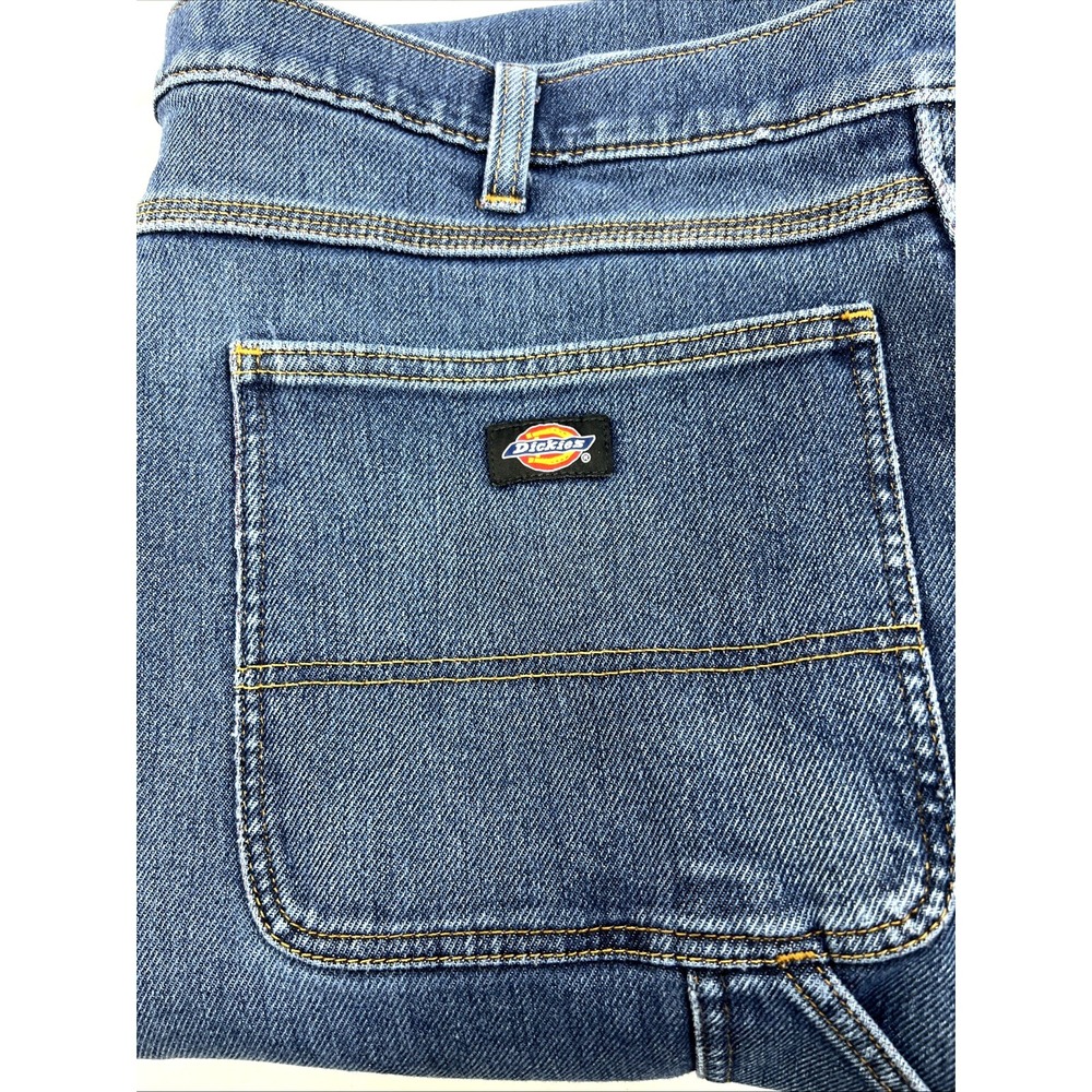 Dickies Temp-iQ Warming Men's Blue Denim Workwear Carpenter Jeans Size 44